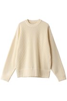 【メゾンスペシャル/MAISON SPECIAL】の【UNISEX】C/ACプライムオーバーミドルゲージアゼクルーネックニットPO IVR(アイボリー)|ID:prp329100003693447