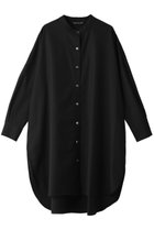 【ミズイロ インド/mizuiro ind】のT/W stand collar shirt tunic チュニック black|ID:prp329100003693455