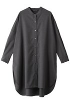 【ミズイロ インド/mizuiro ind】のT/W stand collar shirt tunic チュニック gray|ID:prp329100003693455