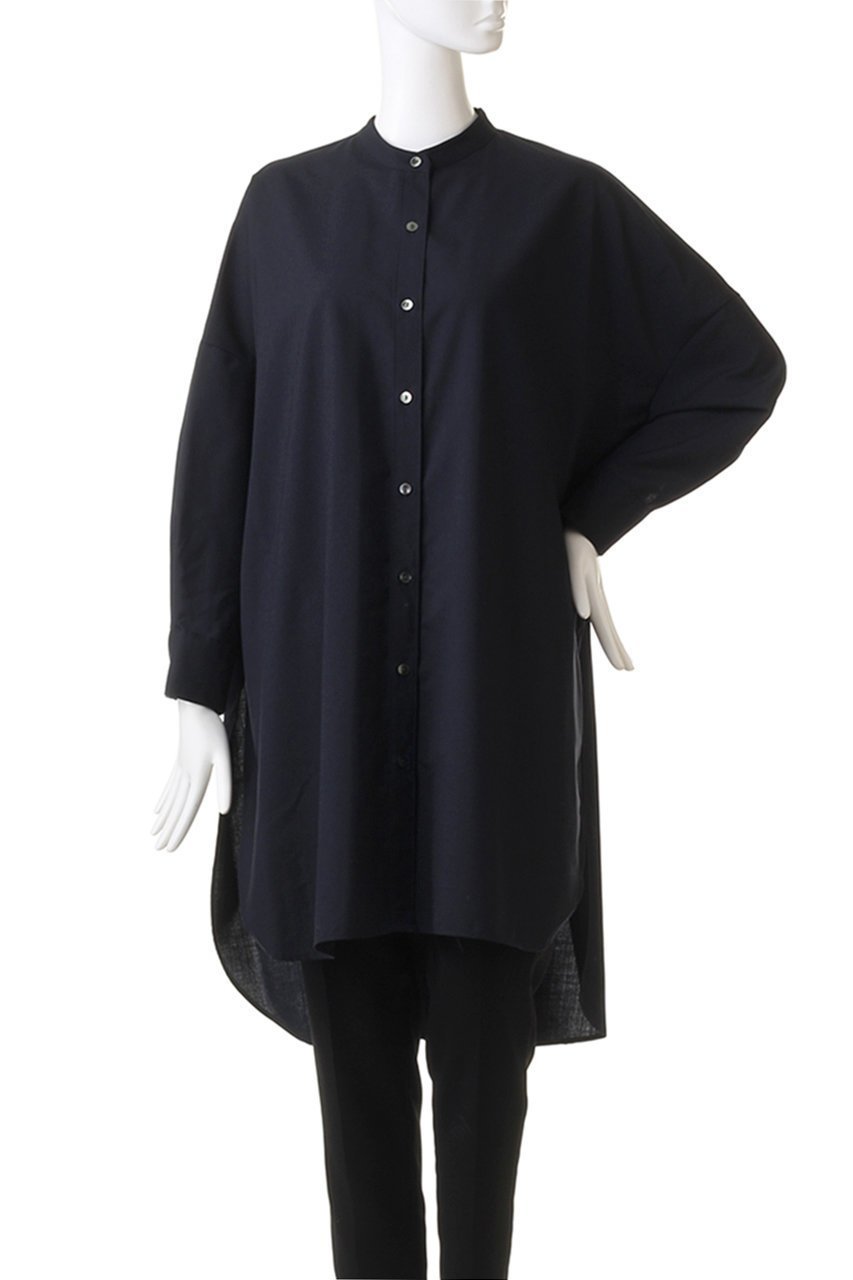 【ミズイロ インド/mizuiro ind】のT/W stand collar shirt tunic チュニック 人気、トレンドファッション・服の通販 founy(ファニー) 　ファッション　Fashion　レディースファッション　Fashion for Women　ワンピース　Dresses　チュニック　Tunic Tops & Dresses　スリット　Slit, Slit Detail　チュニック　Tunic, Long Top　ロング　Long, Long-Length　秋　Autumn　other-2|ID: prp329100003693455 ipo3291000000032891354
