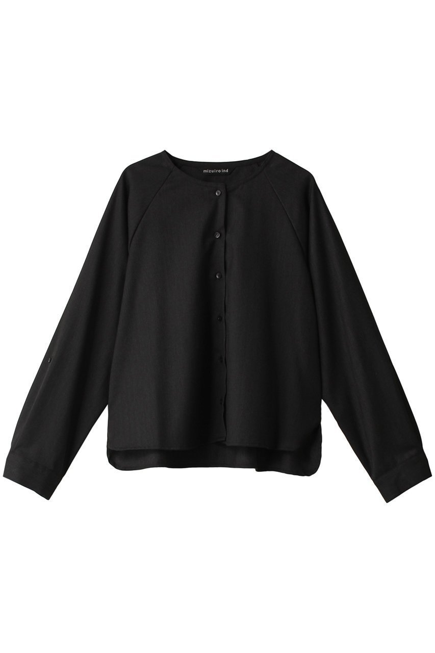 【ミズイロ インド/mizuiro ind】のT/R serge raglan shirt シャツ インテリア・キッズ・メンズ・レディースファッション・服の通販 founy(ファニー) 　ファッション　Fashion　レディースファッション　WOMEN　トップス・カットソー　Tops/Tshirt　シャツ/ブラウス　Shirts/Blouses　なめらか　Smooth　シンプル　Simple　スリーブ　Sleeve　バランス　Balance　ロング　Long　ロールアップ　Roll Up　定番　Standard　97(ヘリンボーン)|ID: prp329100003693460 ipo3291000000026949416