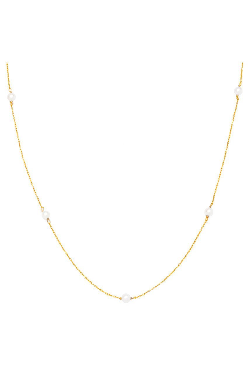 【ルボンボン/les bonbon】のswing pearl ネックレス インテリア・キッズ・メンズ・レディースファッション・服の通販 founy(ファニー) 　ファッション　Fashion　レディースファッション　Fashion for Women　ジュエリー　Jewelry　ネックレス　Necklaces & Pendants　チェーン　Chain, Chain Strap　ネックレス　Necklace, Pendant Necklace　パール　Pearl, Pearl Accent　エレガント 上品　Elegant　イエローゴールド|ID: prp329100003695291 ipo3291000000035620383