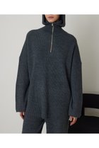 【リムアーク/RIM.ARK】のHood over knit tunic/チュニック チャコールグレー|ID:prp329100003695323