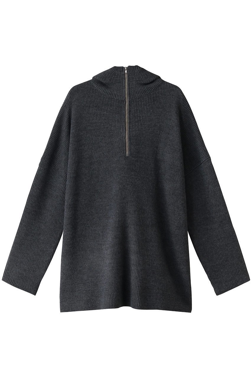 【リムアーク/RIM.ARK】のHood over knit tunic/チュニック インテリア・キッズ・メンズ・レディースファッション・服の通販 founy(ファニー) 　ファッション　Fashion　レディースファッション　WOMEN　ワンピース　Dress　チュニック　Tunic　おすすめ　Recommend　タートルネック　Turtleneck　チュニック　Tunic　トレンド　Trend　チャコールグレー|ID: prp329100003695323 ipo3291000000032376168
