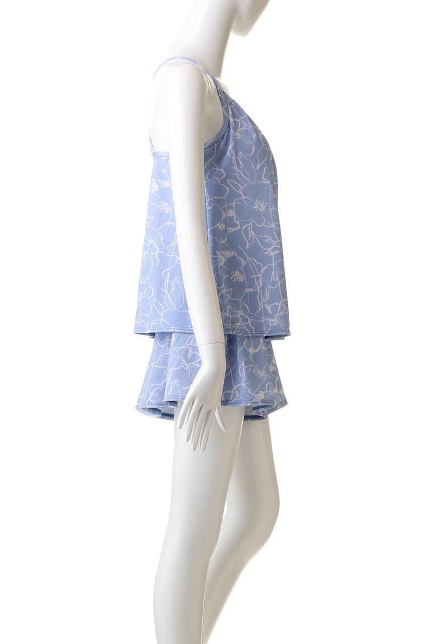 【レイール/Reir】の【San-ai Resort】Floral Brush3点セット 人気、トレンドファッション・服の通販 founy(ファニー) 　ファッション　Fashion　レディースファッション　Fashion for Women　トップス・カットソー　Cut & Sew Tops　キャミソール&ノースリーブ　Camisoles & Sleeveless Tops　シャツ・ブラウス・オフィスカジュアル　Elegant Blouses & Button-Ups　ロングTシャツ・Tシャツ　Longline T-Shirts & Tees　カットソー・ベーシックTシャツ　Cut-and-Sewn Tops / Stretch Tees & Basics　キャミソール　Camisole, Spaghetti Strap Top　ショーツ　Shorts, Short Pants　タンク　Tank Top, Sleeveless Top　フラワー　Flower, Floral　フレア　Flare, Flared　プリント　Print, Printed Pattern　ボトム　Bottoms, Lower Wear　other-3|ID: prp329100003696467 ipo3291000000031391302
