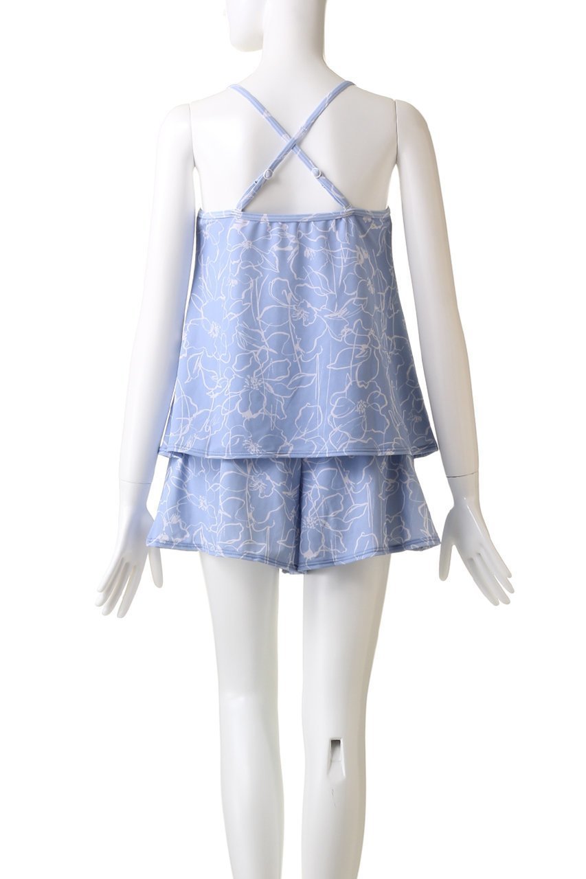 【レイール/Reir】の【San-ai Resort】Floral Brush3点セット 人気、トレンドファッション・服の通販 founy(ファニー) 　ファッション　Fashion　レディースファッション　Fashion for Women　トップス・カットソー　Cut & Sew Tops　キャミソール&ノースリーブ　Camisoles & Sleeveless Tops　シャツ・ブラウス・オフィスカジュアル　Elegant Blouses & Button-Ups　ロングTシャツ・Tシャツ　Longline T-Shirts & Tees　カットソー・ベーシックTシャツ　Cut-and-Sewn Tops / Stretch Tees & Basics　キャミソール　Camisole, Spaghetti Strap Top　ショーツ　Shorts, Short Pants　タンク　Tank Top, Sleeveless Top　フラワー　Flower, Floral　フレア　Flare, Flared　プリント　Print, Printed Pattern　ボトム　Bottoms, Lower Wear　other-4|ID: prp329100003696467 ipo3291000000031391304