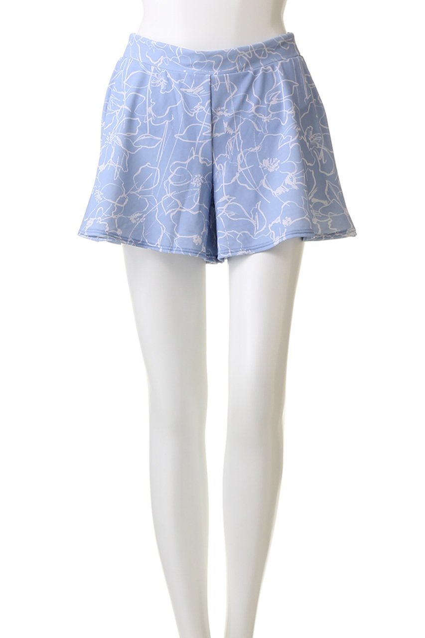 【レイール/Reir】の【San-ai Resort】Floral Brush3点セット 人気、トレンドファッション・服の通販 founy(ファニー) 　ファッション　Fashion　レディースファッション　Fashion for Women　トップス・カットソー　Cut & Sew Tops　キャミソール&ノースリーブ　Camisoles & Sleeveless Tops　シャツ・ブラウス・オフィスカジュアル　Elegant Blouses & Button-Ups　ロングTシャツ・Tシャツ　Longline T-Shirts & Tees　カットソー・ベーシックTシャツ　Cut-and-Sewn Tops / Stretch Tees & Basics　キャミソール　Camisole, Spaghetti Strap Top　ショーツ　Shorts, Short Pants　タンク　Tank Top, Sleeveless Top　フラワー　Flower, Floral　フレア　Flare, Flared　プリント　Print, Printed Pattern　ボトム　Bottoms, Lower Wear　other-7|ID: prp329100003696467 ipo3291000000031391310
