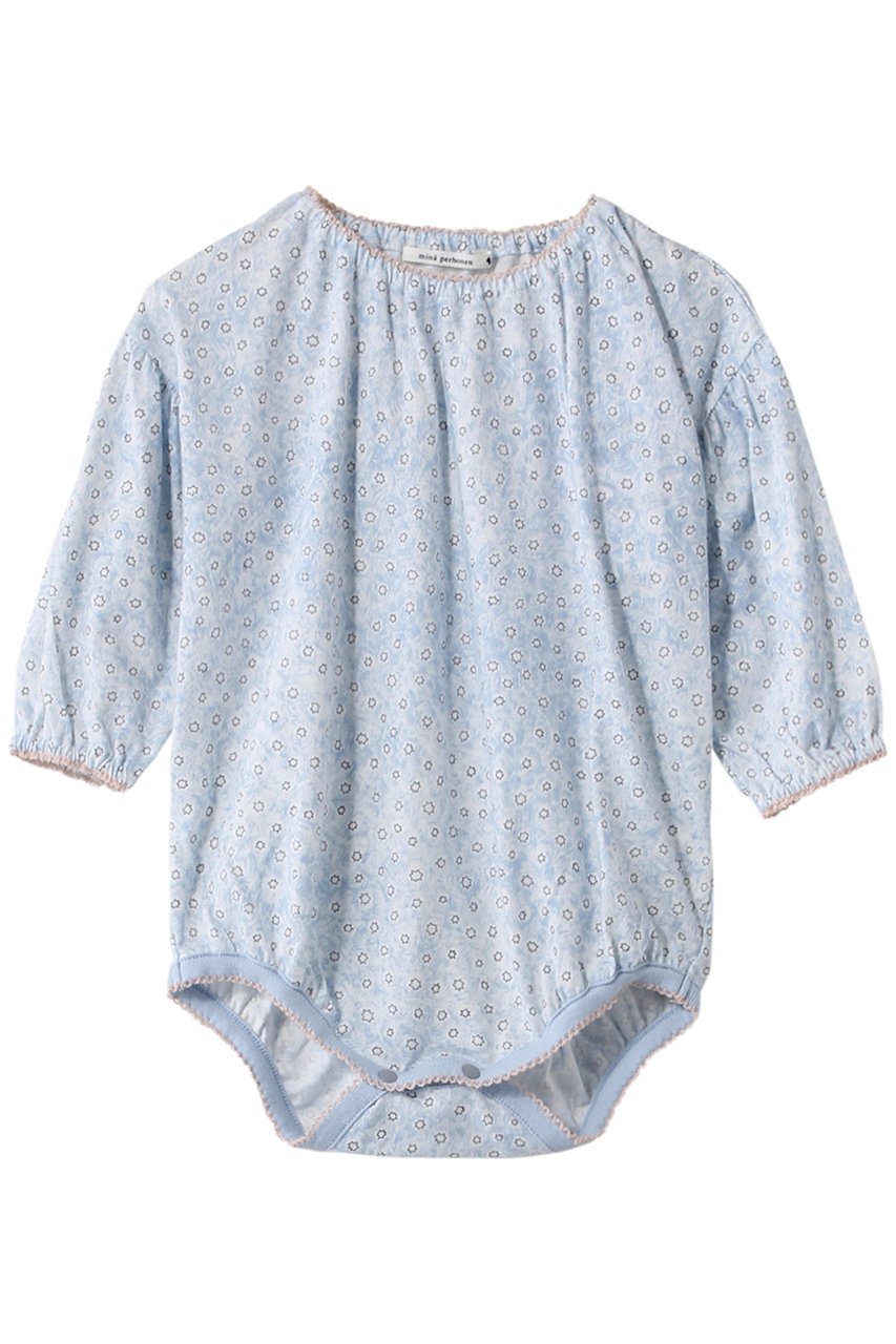 【ミナ ペルホネン/mina perhonen / KIDS】の【BABY】yume-hoshi トップス ライトブルー 80 インテリア・キッズ・メンズ・レディースファッション・服の通販 founy(ファニー) 　ファッション　Fashion　キッズファッション　Fashion for Kids　トップス・カットソー　Cut & Sew Tops　おすすめ　Recommended / Our Picks　ギフト プレゼント　Gift / Present　ギャザー　Gathered, Ruffled　ベビー　Baby, Babywear　レース　Lace, Lace Fabric　ロンパース　Romper, Jumpsuit　ライトブルー|ID: prp329100003699082 ipo3291000000036236005