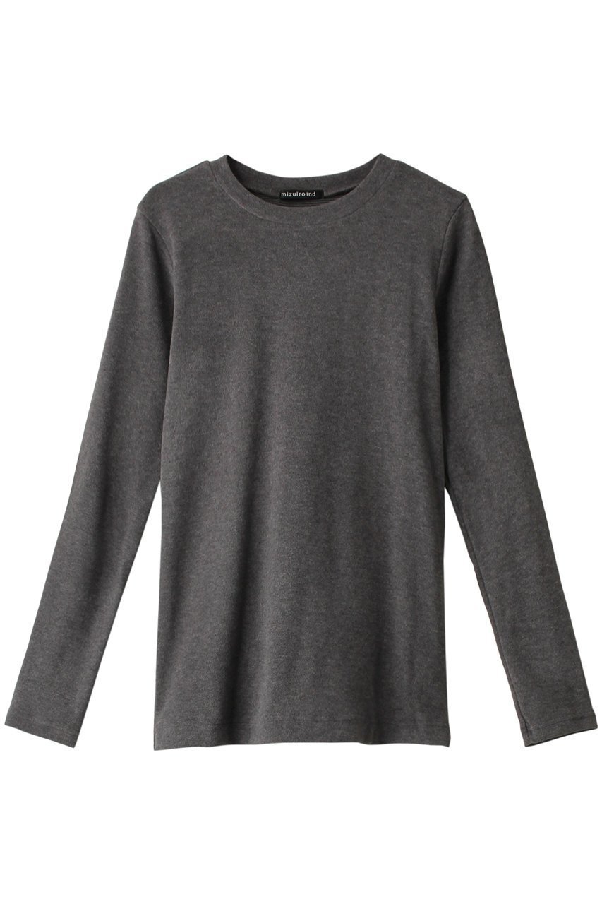 【ミズイロ インド/mizuiro ind】のcrew neck long slv T Tシャツ インテリア・キッズ・メンズ・レディースファッション・服の通販 founy(ファニー) 　ファッション　Fashion　レディースファッション　WOMEN　トップス・カットソー　Tops/Tshirt　シャツ/ブラウス　Shirts/Blouses　ロング / Tシャツ　T-Shirts　カットソー　Cut and Sewn　なめらか　Smooth　インナー　Inner　シンプル　Simple　スリーブ　Sleeve　ベーシック　Basic　ロング　Long　gray|ID: prp329100003702167 ipo3291000000028425137