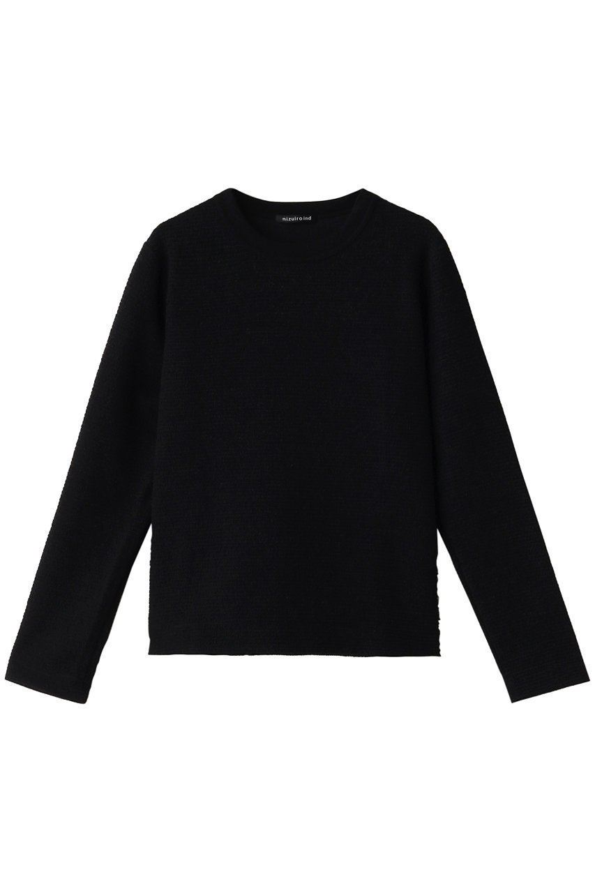 【ミズイロ インド/mizuiro ind】のloop yarn crew neck T Tシャツ インテリア・キッズ・メンズ・レディースファッション・服の通販 founy(ファニー) 　ファッション　Fashion　レディースファッション　WOMEN　トップス・カットソー　Tops/Tshirt　シャツ/ブラウス　Shirts/Blouses　ロング / Tシャツ　T-Shirts　カットソー　Cut and Sewn　なめらか　Smooth　インナー　Inner　シンプル　Simple　スリーブ　Sleeve　ボトム　Bottom　ロング　Long　black|ID: prp329100003702181 ipo3291000000026949391