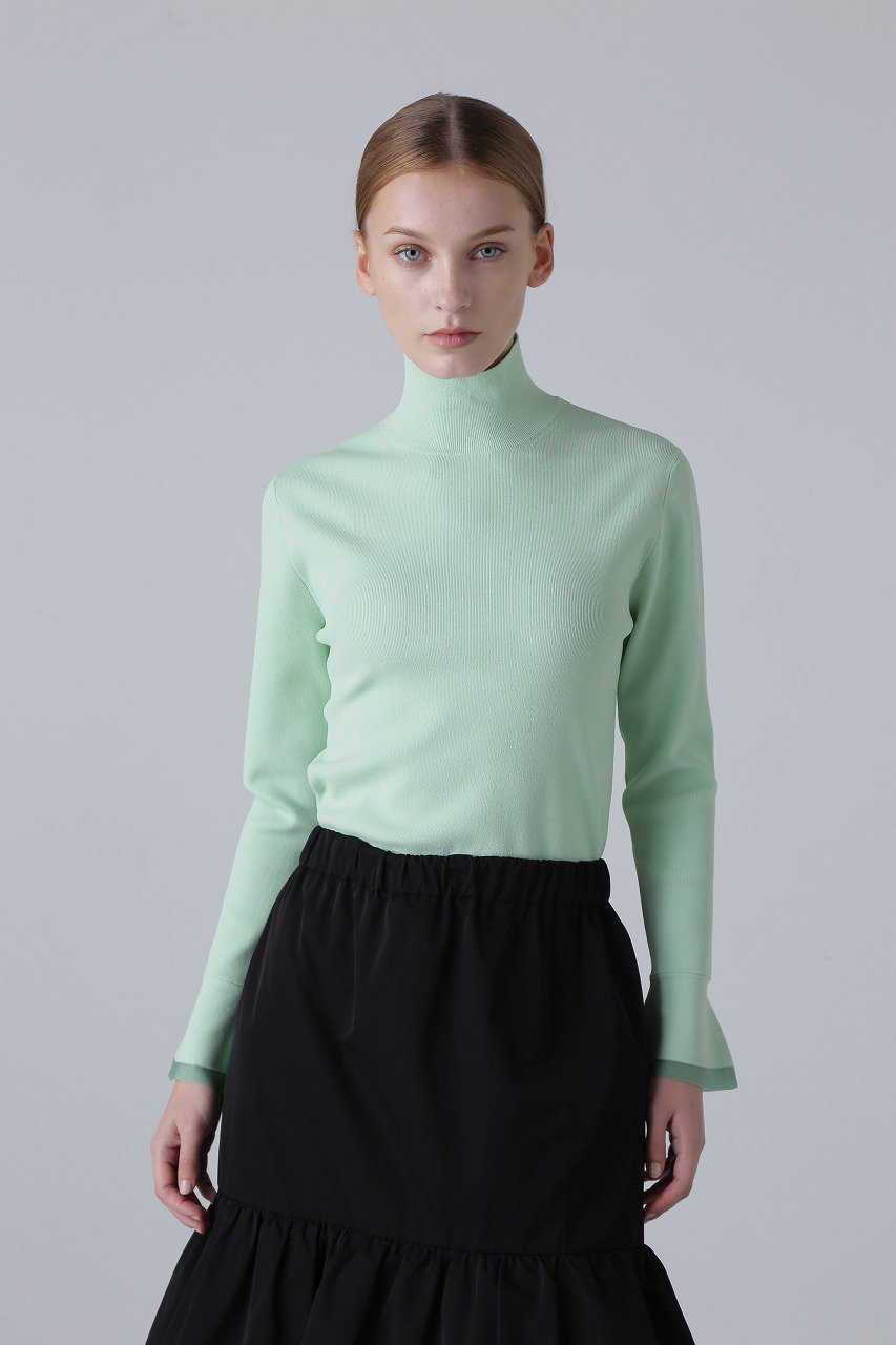【アドーア/ADORE】のソフトストレッチニット 人気、トレンドファッション・服の通販 founy(ファニー) 　ファッション　Fashion　レディースファッション　Fashion for Women　トップス・カットソー　Cut & Sew Tops　ニット　Knit Tops & Sweaters　カジュアルプルオーバー・ニットトップス　Pullovers & Knit Tops / Casual Pullovers　インナー　Innerwear　カフス　Cuff Design　スタンド　Stand Collar, Upright Stand　other-3|ID: prp329100003705978 ipo3291000000033715936