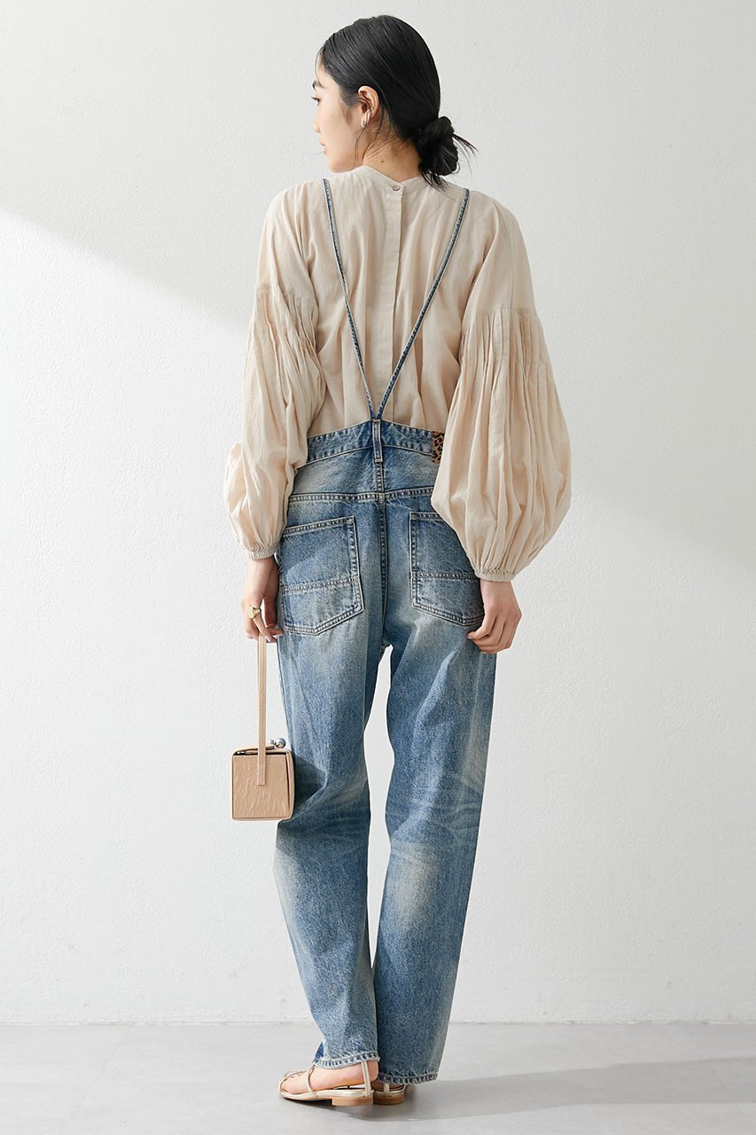 【ウィムガゼット/Whim Gazette】のデニムオールインワン2 人気、トレンドファッション・服の通販 founy(ファニー) 　ファッション　Fashion　レディースファッション　Fashion for Women　パンツ　Pants & Trousers　ストレート　Straight, Straight Cut　デニム　Denim, Jeans Material　パッチ　Patch, Appliqué　ヒョウ　Leopard, Animal Print　ユーズド　Used, Vintage-Look　再入荷　Restock / Back in Stock　other-3|ID: prp329100003706015 ipo3291000000035488154