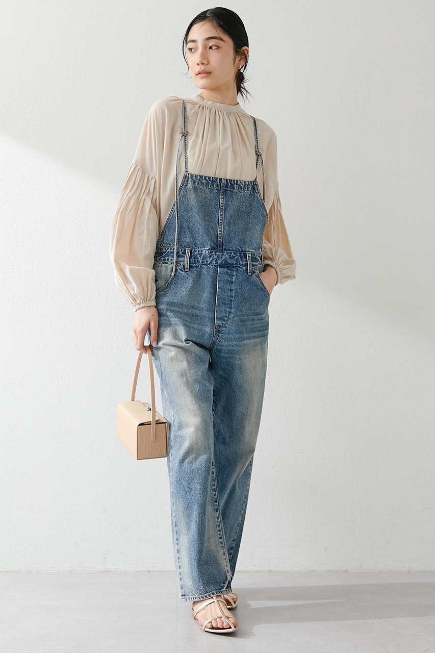 【ウィムガゼット/Whim Gazette】のデニムオールインワン2 人気、トレンドファッション・服の通販 founy(ファニー) 　ファッション　Fashion　レディースファッション　Fashion for Women　パンツ　Pants & Trousers　ストレート　Straight, Straight Cut　デニム　Denim, Jeans Material　パッチ　Patch, Appliqué　ヒョウ　Leopard, Animal Print　ユーズド　Used, Vintage-Look　再入荷　Restock / Back in Stock　other-4|ID: prp329100003706015 ipo3291000000035488155