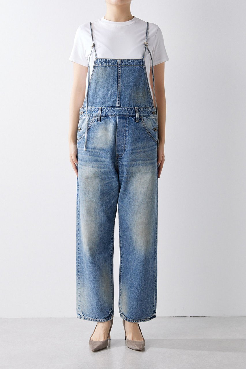 【ウィムガゼット/Whim Gazette】のデニムオールインワン2 人気、トレンドファッション・服の通販 founy(ファニー) 　ファッション　Fashion　レディースファッション　Fashion for Women　パンツ　Pants & Trousers　ストレート　Straight, Straight Cut　デニム　Denim, Jeans Material　パッチ　Patch, Appliqué　ヒョウ　Leopard, Animal Print　ユーズド　Used, Vintage-Look　再入荷　Restock / Back in Stock　other-7|ID: prp329100003706015 ipo3291000000035488158