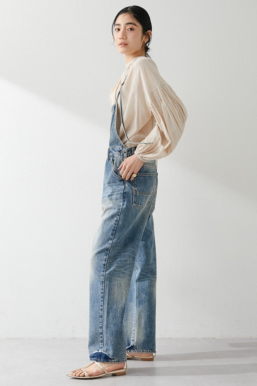 【ウィムガゼット/Whim Gazette】のデニムオールインワン2 人気、トレンドファッション・服の通販 founy(ファニー) 　ファッション　Fashion　レディースファッション　Fashion for Women　パンツ　Pants & Trousers　ストレート　Straight, Straight Cut　デニム　Denim, Jeans Material　パッチ　Patch, Appliqué　ヒョウ　Leopard, Animal Print　ユーズド　Used, Vintage-Look　other-2|ID: prp329100003706015 ipo3291000000036083650