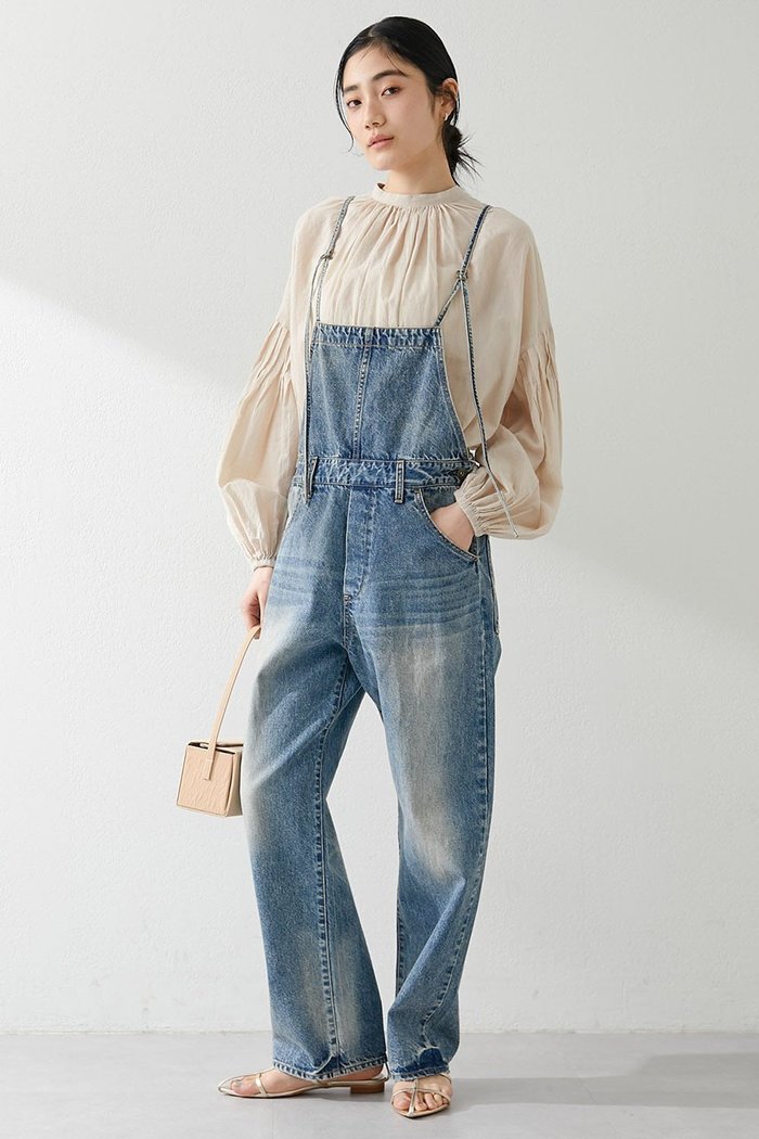 【ウィムガゼット/Whim Gazette】のデニムオールインワン2 インテリア・キッズ・メンズ・レディースファッション・服の通販 founy(ファニー) https://founy.com/ ファッション Fashion レディースファッション Fashion for Women パンツ Pants & Trousers ストレート Straight, Straight Cut デニム Denim, Jeans Material パッチ Patch, Appliqué ヒョウ Leopard, Animal Print ユーズド Used, Vintage-Look |ID: prp329100003706015 ipo3291000000036692240