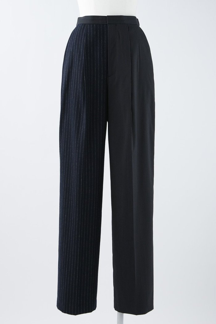 【エンフォルド/ENFOLD】のWO Stripe ストレートテーラードTR/トラウザー・パンツ インテリア・キッズ・メンズ・レディースファッション・服の通販 founy(ファニー) https://founy.com/ ファッション Fashion レディースファッション Fashion for Women パンツ Pants & Trousers 冬 Winter / This Winter おすすめ Recommended / Our Picks ストレート Straight, Straight Cut セットアップ Set-Up, Coordinated Outfit センター Center, Center Line バランス Balance, Style Balance マニッシュ Mannish, Boyish リラックス Relax, Relaxed Fit エレガント 上品 Elegant |ID: prp329100003706048 ipo3291000000036762049