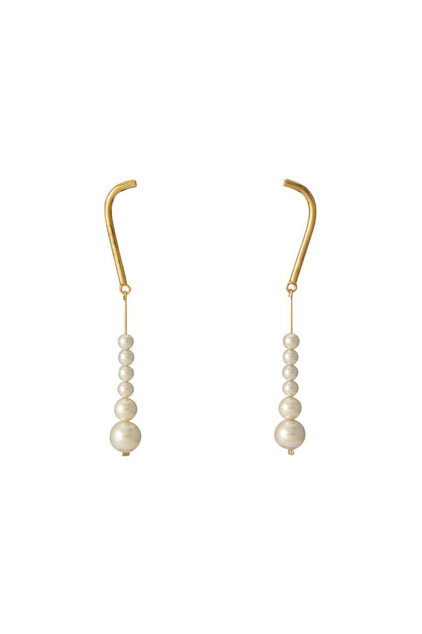 【アデル ビジュー/ADER bijoux】のNUAGE curve pearl ピアス 人気、トレンドファッション・服の通販 founy(ファニー) 　ファッション　Fashion　レディースファッション　Fashion for Women　ジュエリー　Jewelry　ファッションリング　Fashion Rings　イヤリング・フープ・ドロップタイプ　Hoop, Drop & Clip Earrings　イヤリング　Earrings　エレガント 上品　Elegant　グラデーション　Gradient, Ombre　パーティ　Party, Party Style　パール　Pearl, Pearl Accent　メタル　Metal, Metal Parts　リュクス　Luxury, Elegant, High-End, Chic　 other-1|ID: prp329100003707006 ipo3291000000035611520