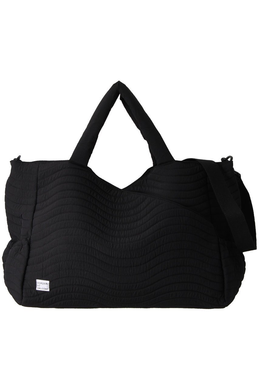 【ボーダーズ アット バルコニー/BORDERS at BALCONY】のキルティングエクストララージトートバッグ インテリア・キッズ・メンズ・レディースファッション・服の通販 founy(ファニー) 　ファッション　Fashion　レディースファッション　Fashion for Women　バッグ　Bags　キルティング　Quilted, Quilting　シンプル　Simple, Minimal　ポケット　Pocket, Pocket Detail　旅行　Travel　ブラック|ID: prp329100003707022 ipo3291000000035692118