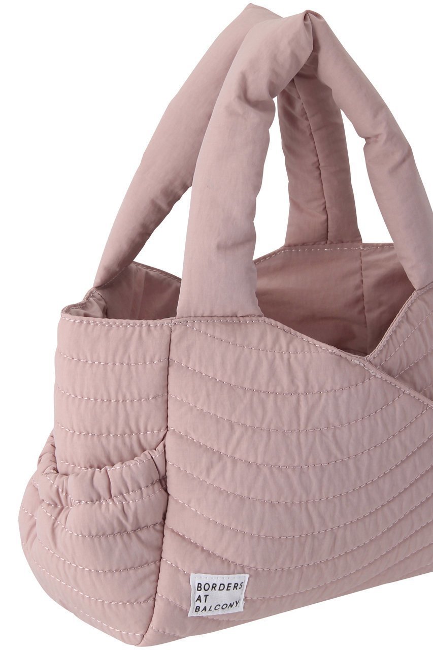 【ボーダーズ アット バルコニー/BORDERS at BALCONY】のキルティングハンドバッグ 人気、トレンドファッション・服の通販 founy(ファニー) 　ファッション　Fashion　レディースファッション　Fashion for Women　バッグ　Bags　キルティング　Quilted, Quilting　コンパクト　Compact, Small Size　デニム　Denim, Jeans Material　フェミニン　Feminine, Girly　フォルム　Silhouette, Form　ポケット　Pocket, Pocket Detail　other-4|ID: prp329100003707024 ipo3291000000035319252