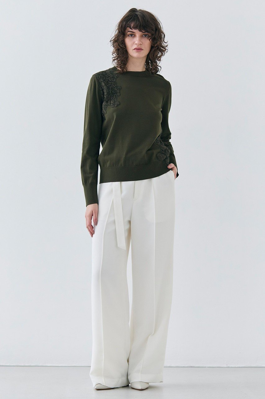 【ベイジ,/BEIGE,】のWILLOW(ウィロウ)/レースニット 人気、トレンドファッション・服の通販 founy(ファニー) 　ファッション　Fashion　レディースファッション　WOMEN　トップス・カットソー　Tops/Tshirt　ニット　Knit Tops　プルオーバー　Pullover　アシンメトリー　Asymmetry　クラシカル　Classical　バランス　Balance　ファブリック　Fabric　レース　Race　other-6|ID: prp329100003708818 ipo3291000000031367773