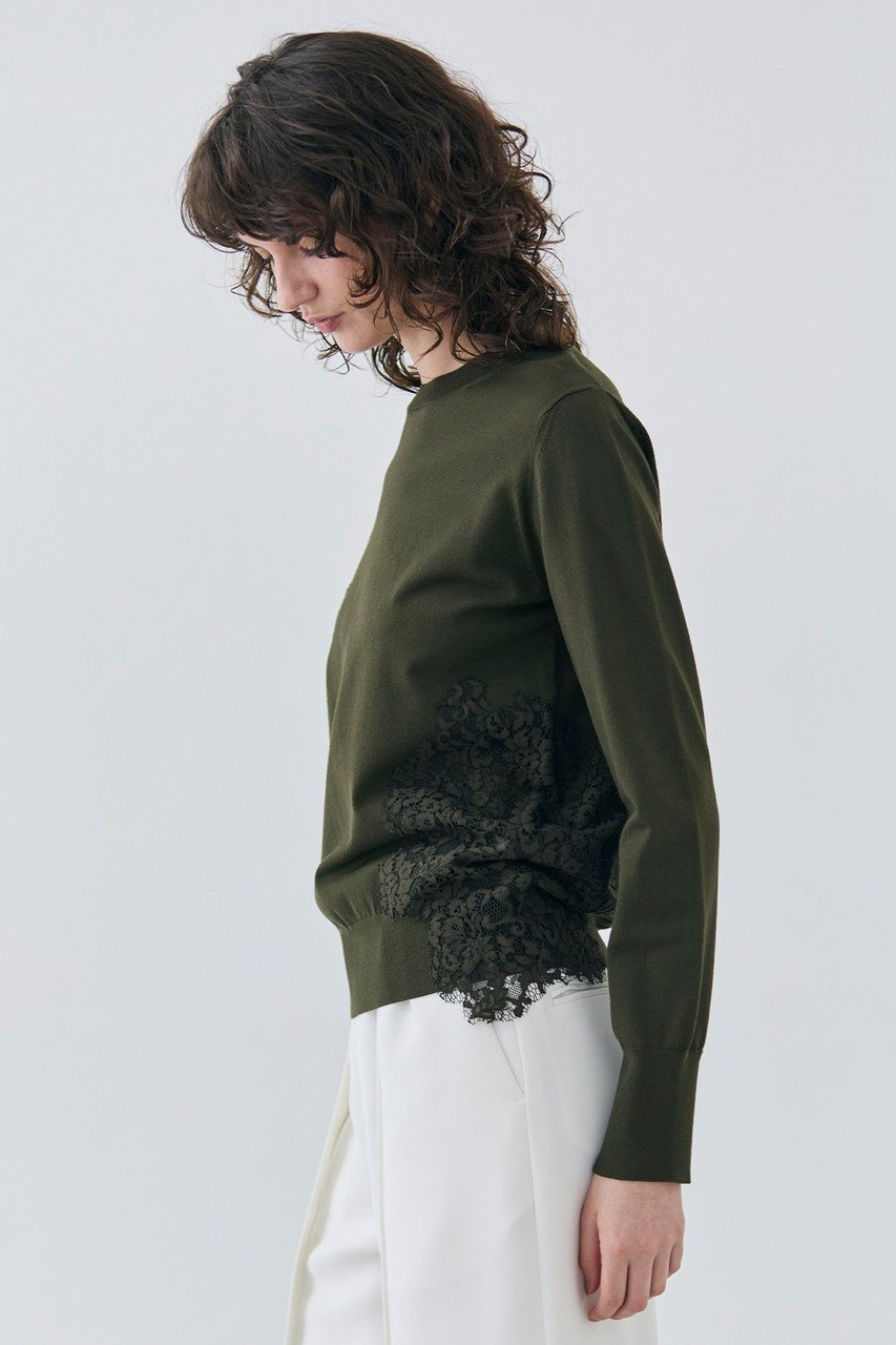 【ベイジ,/BEIGE,】のWILLOW(ウィロウ)/レースニット 人気、トレンドファッション・服の通販 founy(ファニー) 　ファッション　Fashion　レディースファッション　WOMEN　トップス・カットソー　Tops/Tshirt　ニット　Knit Tops　プルオーバー　Pullover　アシンメトリー　Asymmetry　クラシカル　Classical　バランス　Balance　ファブリック　Fabric　レース　Race　other-7|ID: prp329100003708818 ipo3291000000031367775
