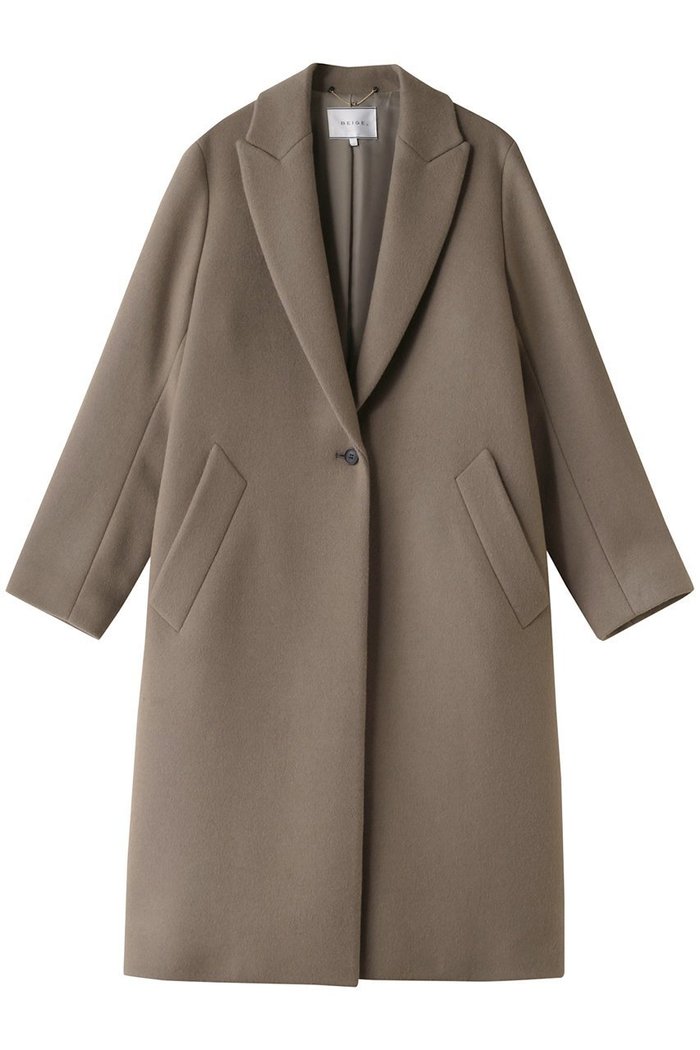 【ベイジ,/BEIGE,】のPASSY(パッシー)/ノーカラーロングコート インテリア・キッズ・メンズ・レディースファッション・服の通販 founy(ファニー) https://founy.com/ ファッション Fashion レディースファッション Fashion for Women アウター Coat / Outerwear Collection コート・ロングコート・ピーコート Long Coats, Peacoats & More ストレート Straight, Straight Cut ロング Long, Long-Length エレガント 上品 Elegant 定番 Standard, Basic Item |ID: prp329100003708822 ipo3291000000036758159