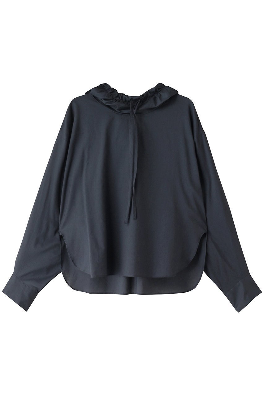 【ミズイロ インド/mizuiro ind】のgather hooded P/O shirt シャツ インテリア・キッズ・メンズ・レディースファッション・服の通販 founy(ファニー) 　ファッション　Fashion　レディースファッション　WOMEN　トップス・カットソー　Tops/Tshirt　シャツ/ブラウス　Shirts/Blouses　ギャザー　Gather　スタンド　Stand　スリーブ　Sleeve　ロング　Long　c.gray|ID: prp329100003708855 ipo3291000000029958188