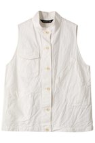 【ミズイロ インド/mizuiro ind】のstand collar work vest ベスト off white|ID: prp329100003708856 ipo3291000000028425105