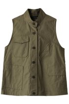 【ミズイロ インド/mizuiro ind】のstand collar work vest ベスト khaki|ID: prp329100003708856 ipo3291000000028425106