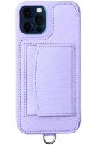 【デミュウ/DEMIU】のiPhone12 POCHE Lizard 背面収納スマホケース ストラップ別売 ラベンダー|ID: prp329100003710193 ipo3291000000028464220