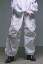 【シシ/sisii】の【UNISEX】【sisii×Amane Murakami】プリント パラシュート パンツ ホワイト|ID:prp329100003710215
