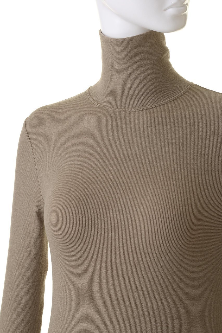 【ボーダーズ アット バルコニー/BORDERS at BALCONY】のハイネックリブTシャツ 人気、トレンドファッション・服の通販 founy(ファニー) 　ファッション　Fashion　レディースファッション　Fashion for Women　トップス・カットソー　Cut & Sew Tops　シャツ・ブラウス・オフィスカジュアル　Elegant Blouses & Button-Ups　ロングTシャツ・Tシャツ　Longline T-Shirts & Tees　カットソー・ベーシックTシャツ　Cut-and-Sewn Tops / Stretch Tees & Basics　なめらか　Smooth, Silky Texture　シルク　Silk, 100% Silk　シンプル　Simple, Minimal　スリーブ　Sleeve, Long Sleeve / Short Sleeve　タートルネック　Turtleneck, High Neck　ロング　Long, Long-Length　A/W・秋冬　Autumn/Winter　other-5|ID: prp329100003711784 ipo3291000000032896783