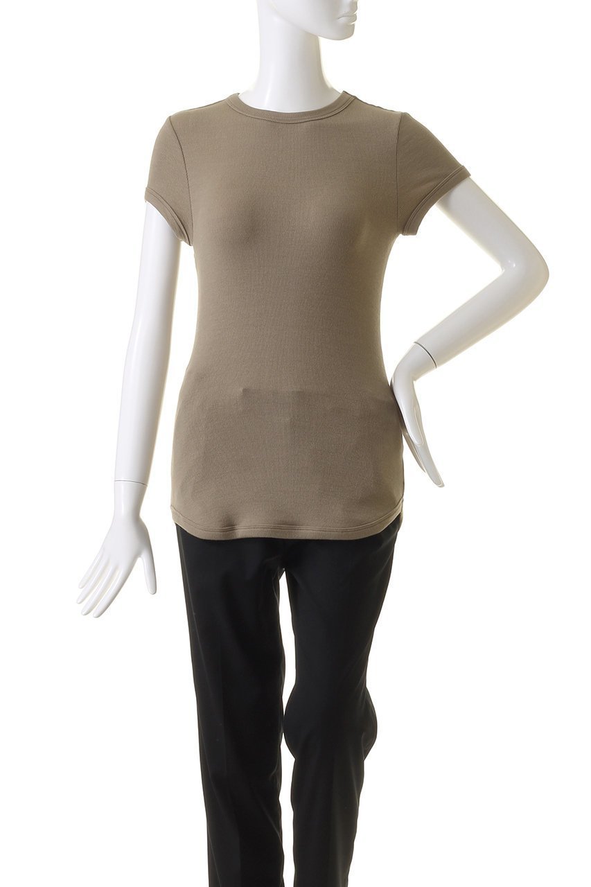 【ボーダーズ アット バルコニー/BORDERS at BALCONY】のリブTシャツ 人気、トレンドファッション・服の通販 founy(ファニー) 　ファッション　Fashion　レディースファッション　Fashion for Women　トップス・カットソー　Cut & Sew Tops　シャツ・ブラウス・オフィスカジュアル　Elegant Blouses & Button-Ups　ロングTシャツ・Tシャツ　Longline T-Shirts & Tees　カットソー・ベーシックTシャツ　Cut-and-Sewn Tops / Stretch Tees & Basics　なめらか　Smooth, Silky Texture　ショート　Short, Short Length　シルク　Silk, 100% Silk　スリーブ　Sleeve, Long Sleeve / Short Sleeve　ベーシック　Basic, Essential　other-2|ID: prp329100003711785 ipo3291000000032896794