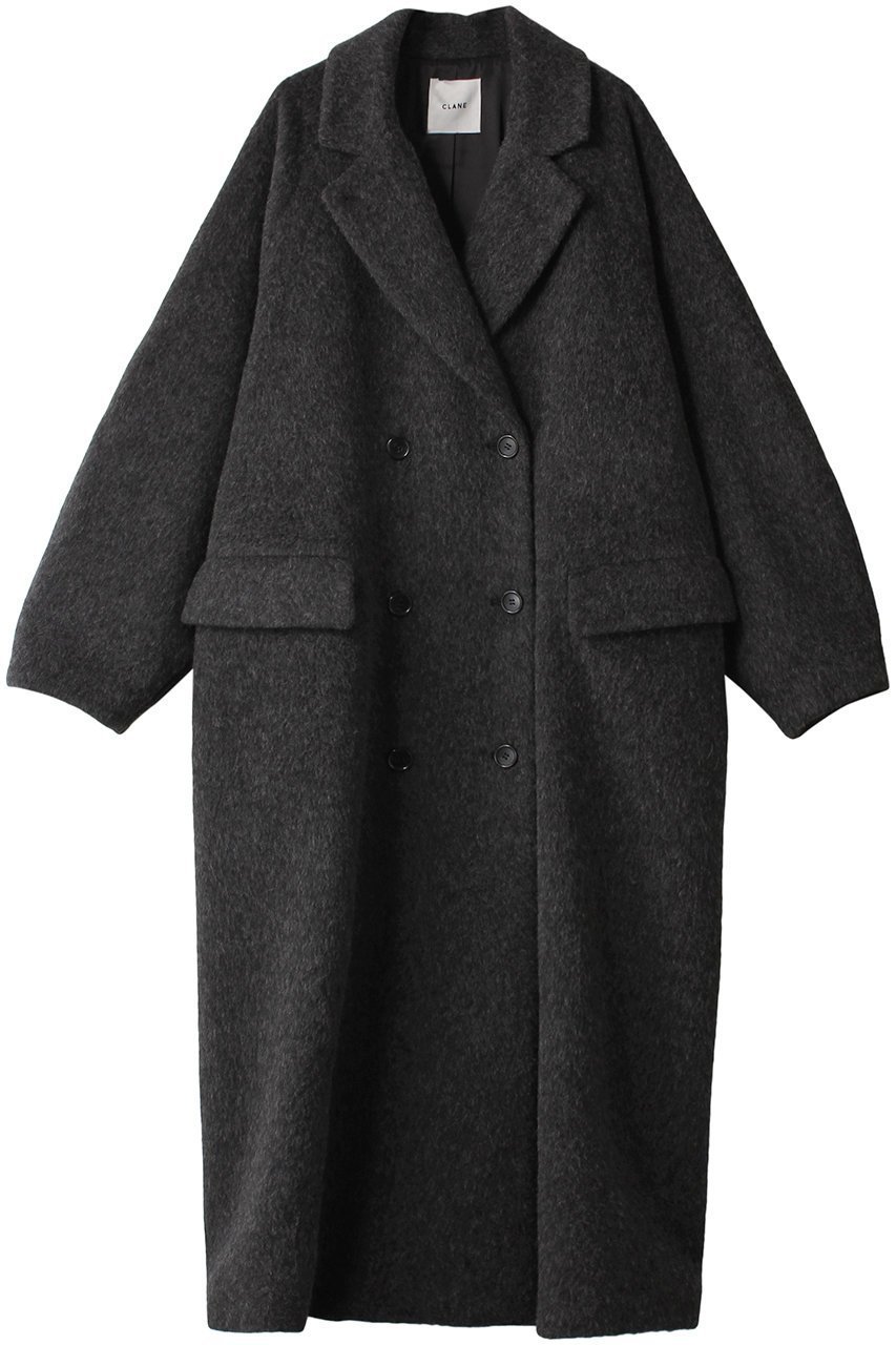 【クラネ/CLANE】のDOUBLE WOOL LONG COAT/コート インテリア・キッズ・メンズ・レディースファッション・服の通販 founy(ファニー) 　ファッション　Fashion　レディースファッション　Fashion for Women　アウター　Coat / Outerwear Collection　コート・ロングコート・ピーコート　Long Coats, Peacoats & More　ロング　Long, Long-Length　エレガント 上品　Elegant　人気　Popular, Best Seller　定番　Standard, Basic Item　CHARCOAL GRAY|ID: prp329100003711797 ipo3291000000035489684