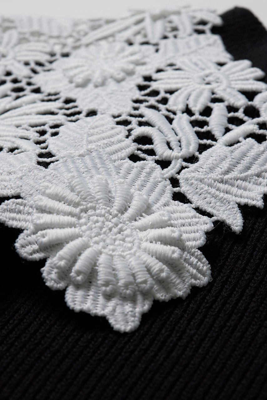 【アロー/aLORS】のPull a dentelle Alex ニット 人気、トレンドファッション・服の通販 founy(ファニー) 　ファッション　Fashion　レディースファッション　WOMEN　トップス・カットソー　Tops/Tshirt　ニット　Knit Tops　プルオーバー　Pullover　カフス　Cuffs　コンパクト　Compact　ミラノ　Milan　レース　Race　other-4|ID: prp329100003712724 ipo3291000000031390570