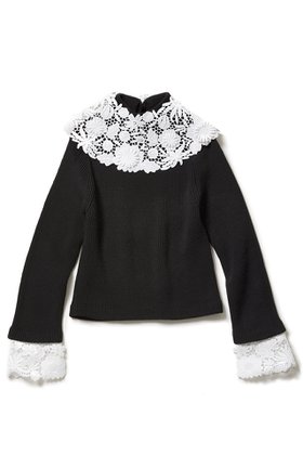 【アロー/aLORS】 Pull a dentelle Alex ニット人気、トレンドファッション・服の通販 founy(ファニー) ファッション Fashion レディースファッション Fashion for Women トップス・カットソー Cut & Sew Tops ニット Knit Tops & Sweaters カジュアルプルオーバー・ニットトップス Pullovers & Knit Tops / Casual Pullovers カフス Cuff Design コンパクト Compact, Small Size ミラノ Milano Style, Italian-Inspired レース Lace, Lace Fabric |ID:prp329100003712724