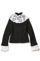 【アロー/aLORS】のPull a dentelle Alex ニット 人気、トレンドファッション・服の通販 founy(ファニー) ファッション Fashion レディースファッション Fashion for Women トップス・カットソー Cut & Sew Tops ニット Knit Tops & Sweaters カジュアルプルオーバー・ニットトップス Pullovers & Knit Tops / Casual Pullovers カフス Cuff Design コンパクト Compact, Small Size ミラノ Milano Style, Italian-Inspired レース Lace, Lace Fabric |ID:prp329100003712724
