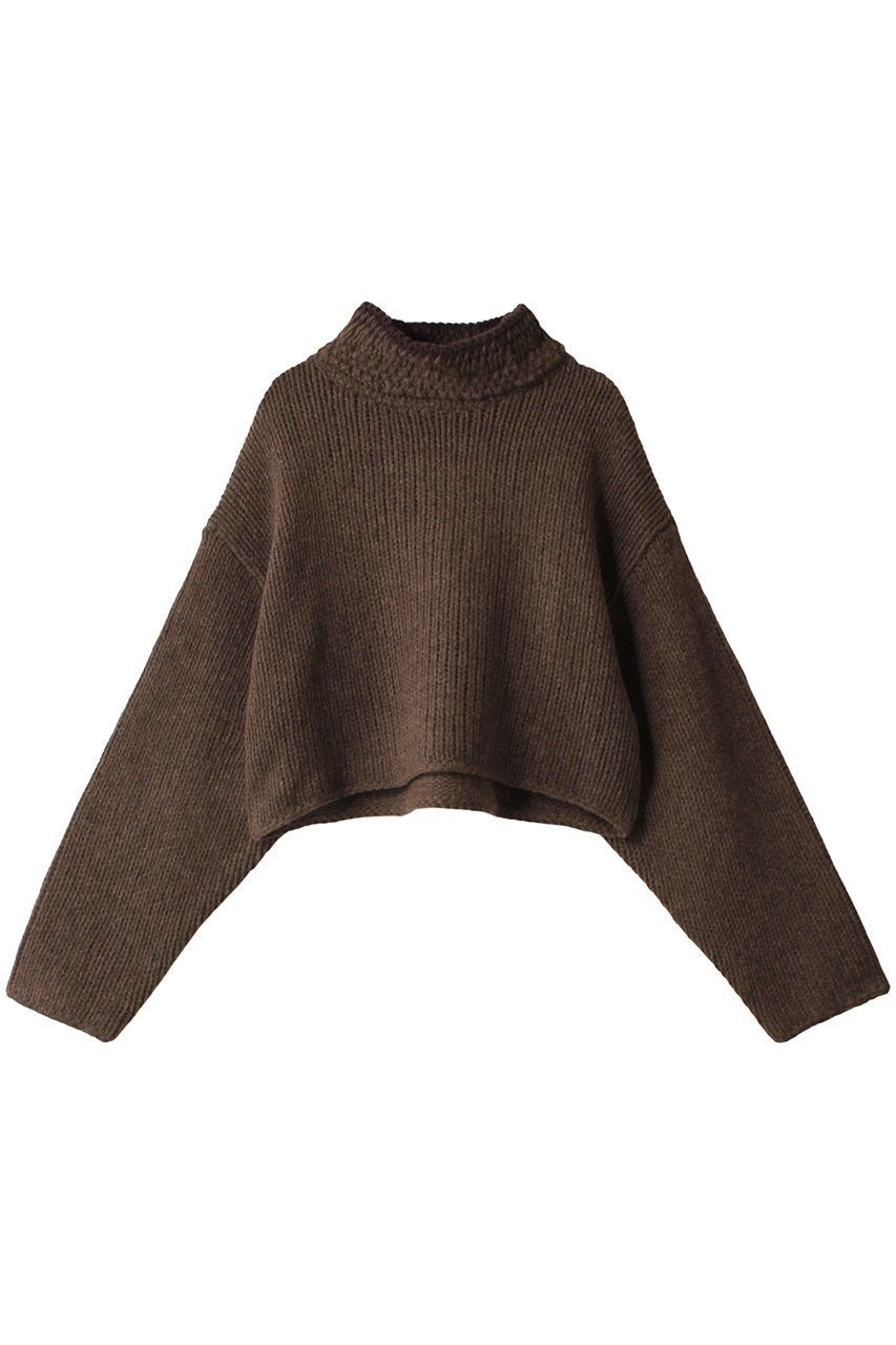 【リムアーク/RIM.ARK】のHoliday knit tops/ニット インテリア・キッズ・メンズ・レディースファッション・服の通販 founy(ファニー) 　ファッション　Fashion　レディースファッション　WOMEN　トップス・カットソー　Tops/Tshirt　ニット　Knit Tops　プルオーバー　Pullover　コンパクト　Compact　ショート　Short　バランス　Balance　ロング　Long　ブラウン|ID: prp329100003712732 ipo3291000000028260220