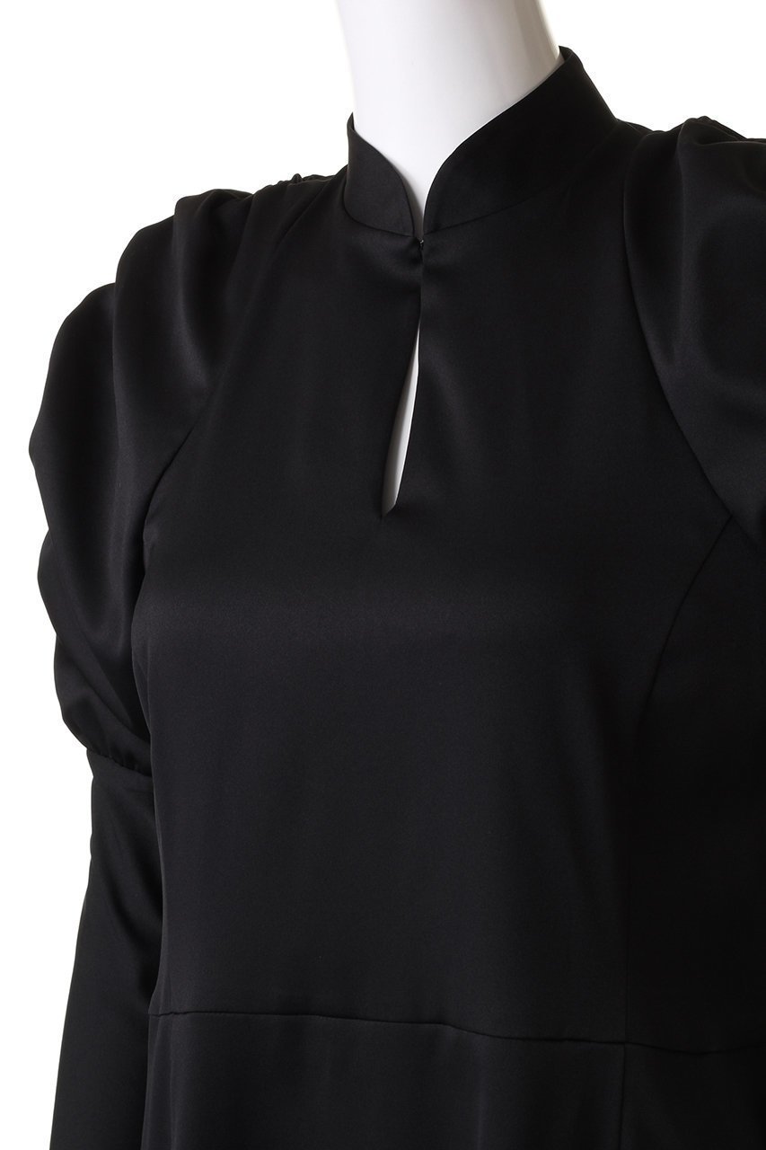 【リムアーク/RIM.ARK】のShoulder volume Iline dress/ドレス・ワンピース 人気、トレンドファッション・服の通販 founy(ファニー) 　ファッション　Fashion　レディースファッション　Fashion for Women　ワンピース　Dresses　フォーマル・パーティードレス・結婚式用ドレス　Elegant & Casual Dresses　チュニック　Tunic Tops & Dresses　オケージョン　Occasion Wear　ギャザー　Gathered, Ruffled　ストレッチ　Stretch, Stretchy Fabric　チュニック　Tunic, Long Top　ドレス　Dress, One-Piece　パウダー　Powder, Soft Tone　ロング　Long, Long-Length　other-5|ID: prp329100003712737 ipo3291000000035957394