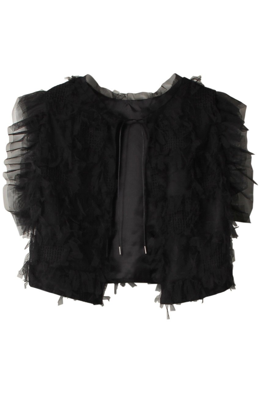 【リムアーク/RIM.ARK】のTulle mini vest/ベスト 人気、トレンドファッション・服の通販 founy(ファニー) 　ファッション　Fashion　レディースファッション　Fashion for Women　アウター　Coat / Outerwear Collection　トップス・カットソー　Cut & Sew Tops　キャミソール&ノースリーブ　Camisoles & Sleeveless Tops　シャツ・ブラウス・オフィスカジュアル　Elegant Blouses & Button-Ups　ベスト&ジレ / 重ね着スタイル　Vests & Gilets　チュール　Tulip, Tulip Motif　ノースリーブ　Sleeveless, No-Sleeve　ベスト　Vest, Waistcoat　 other-1|ID: prp329100003712742 ipo3291000000032885478