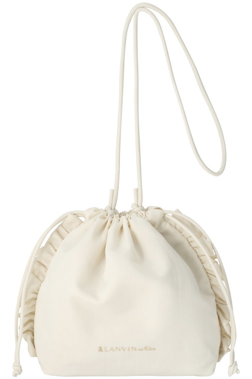 【ランバン オン ブルー/LANVIN en Bleu】のプティフリルショルダーバッグ 人気、トレンドファッション・服の通販 founy(ファニー) 　ファッション　Fashion　レディースファッション　Fashion for Women　バッグ　Bags　ショルダー　Shoulder, Shoulder Strap　タフタ　Taffeta, Structured Fabric　フリル　Frill, Ruffle　メタル　Metal, Metal Parts　人気　Popular, Best Seller　巾着　Drawstring Bag, Kinchaku　 other-1|ID: prp329100003714287 ipo3291000000035105925