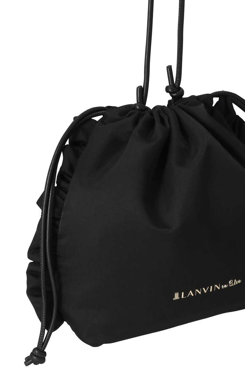 【ランバン オン ブルー/LANVIN en Bleu】のプティフリルショルダーバッグ 大人の最旬トレンドファッション＆コーディネート founy(ファウニー) 　ファッション　Fashion　レディースファッション　Fashion for Women　バッグ　Bags　ショルダー　Shoulder, Shoulder Strap　タフタ　Taffeta, Structured Fabric　フリル　Frill, Ruffle　メタル　Metal, Metal Parts　人気　Popular, Best Seller　巾着　Drawstring Bag, Kinchaku　other-4|ID: prp329100003714287 ipo3291000000036928230