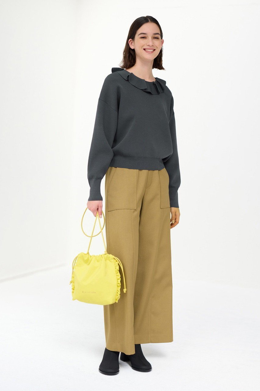 【ランバン オン ブルー/LANVIN en Bleu】のプティフリルショルダーバッグ 大人の最旬トレンドファッション＆コーディネート founy(ファウニー) 　ファッション　Fashion　レディースファッション　Fashion for Women　バッグ　Bags　ショルダー　Shoulder, Shoulder Strap　タフタ　Taffeta, Structured Fabric　フリル　Frill, Ruffle　メタル　Metal, Metal Parts　人気　Popular, Best Seller　巾着　Drawstring Bag, Kinchaku　other-6|ID: prp329100003714287 ipo3291000000036928233