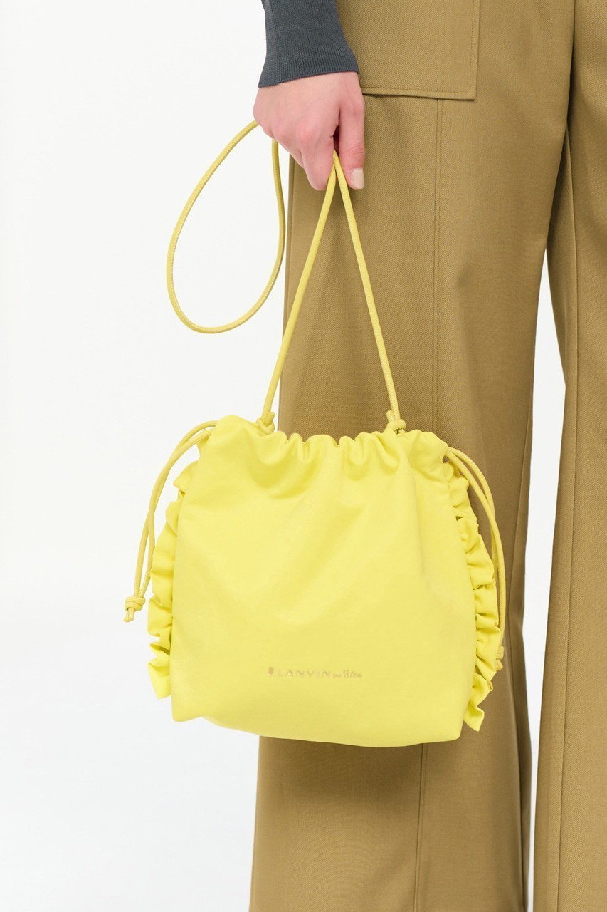 【ランバン オン ブルー/LANVIN en Bleu】のプティフリルショルダーバッグ 大人の最旬トレンドファッション＆コーディネート founy(ファウニー) 　ファッション　Fashion　レディースファッション　Fashion for Women　バッグ　Bags　ショルダー　Shoulder, Shoulder Strap　タフタ　Taffeta, Structured Fabric　フリル　Frill, Ruffle　メタル　Metal, Metal Parts　人気　Popular, Best Seller　巾着　Drawstring Bag, Kinchaku　other-7|ID: prp329100003714287 ipo3291000000036928235