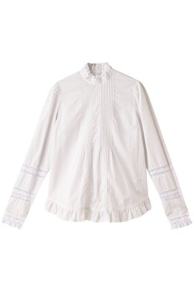 【コルピエロ/Col Pierrot】のフランス製レースブラウス 人気、トレンドファッション・服の通販 founy(ファニー) ファッション Fashion レディースファッション Fashion for Women トップス・カットソー Cut & Sew Tops シャツ・ブラウス・オフィスカジュアル Elegant Blouses & Button-Ups ジャケット Jacket, Outerwear スリーブ Sleeve, Long Sleeve / Short Sleeve フランス France, French レース Lace, Lace Fabric ロング Long, Long-Length エレガント 上品 Elegant 春 Spring 秋 Autumn |ID:prp329100003714308