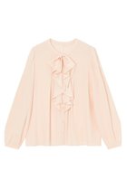 【アナイ/ANAYI】のバックサテンリボンラッフルブラウス ライトベージュ|ID: prp329100003715019 ipo3291000000032924119