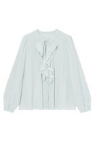 【アナイ/ANAYI】のバックサテンリボンラッフルブラウス ライトブルー|ID: prp329100003715019 ipo3291000000032924130