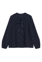 【アナイ/ANAYI】のバックサテンリボンラッフルブラウス ネイビー|ID: prp329100003715019 ipo3291000000032924142