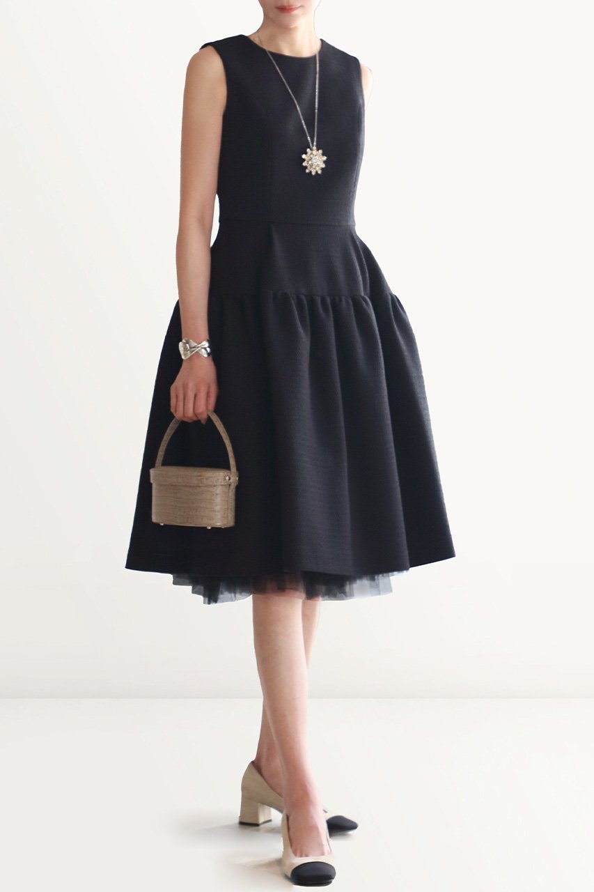 【デイジーリン/DAISY LIN】のDress “Lady Tweed” 人気、トレンドファッション・服の通販 founy(ファニー) 　ファッション　Fashion　レディースファッション　Fashion for Women　ワンピース　Dresses　フォーマル・パーティードレス・結婚式用ドレス　Elegant & Casual Dresses　チュニック　Tunic Tops & Dresses　カーディガン　Cardigan, Knitwear　ストレッチ　Stretch, Stretchy Fabric　セレモニー　Ceremony　チュニック　Tunic, Long Top　ツイード　Twill, Twill Weave　ドレス　Dress, One-Piece　フィット　Fit, Slim Fit　フォーマル　Formal, Dressy　フレア　Flare, Flared　入学式　Entrance Ceremony　other-4|ID: prp329100003715045 ipo3291000000032916714